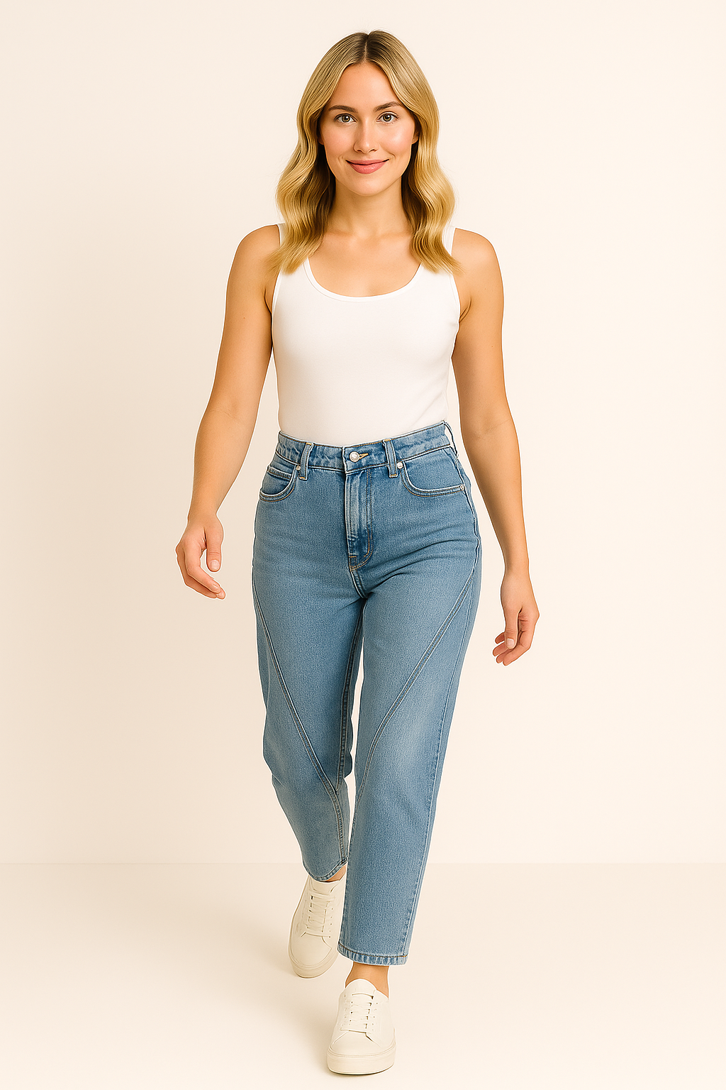 Alice - Wide Leg Women's Jeans – High-Rise Fit, Soft Denim, Relaxed Style for Everyday Wear