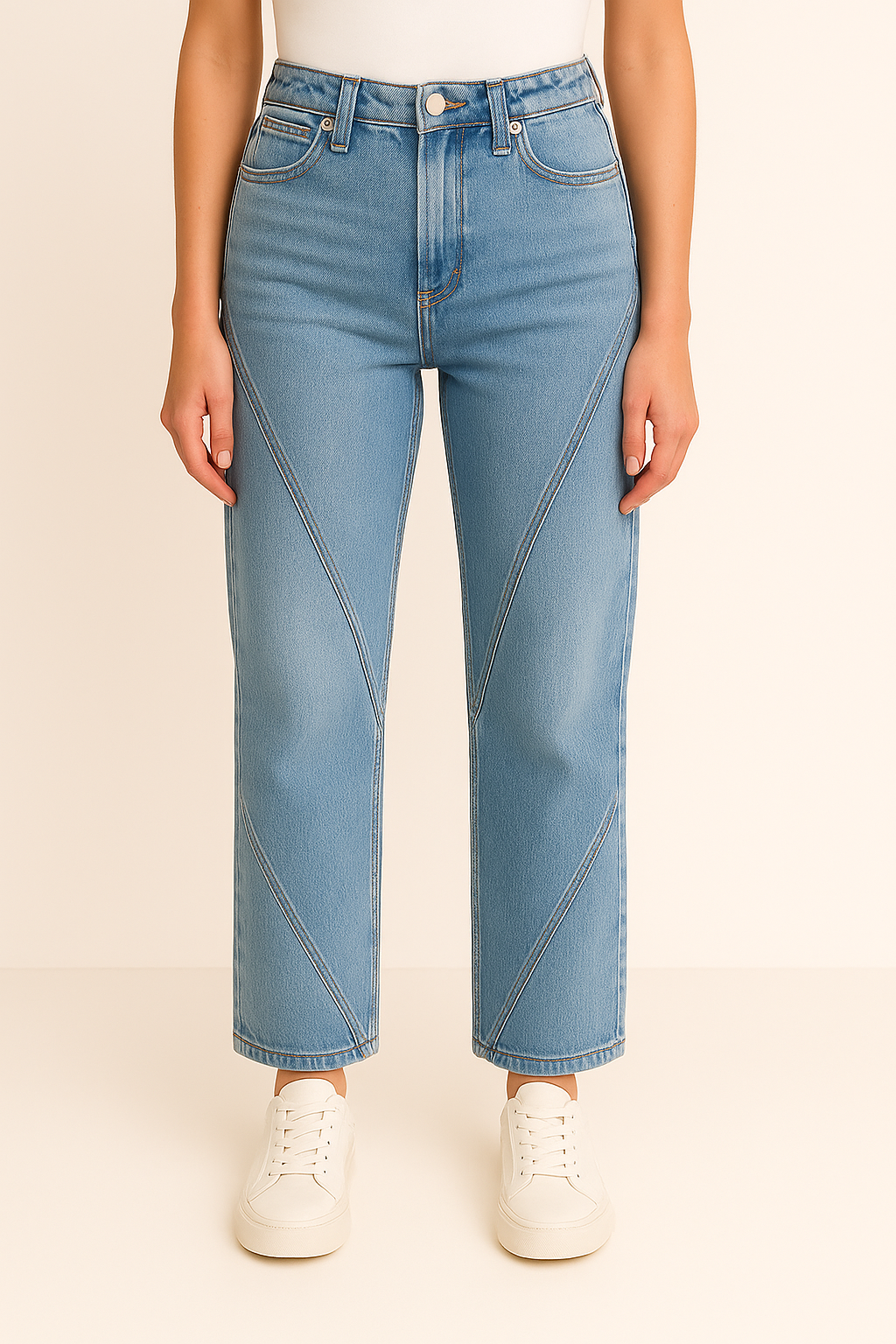 Alice - Wide Leg Women's Jeans – High-Rise Fit, Soft Denim, Relaxed Style for Everyday Wear