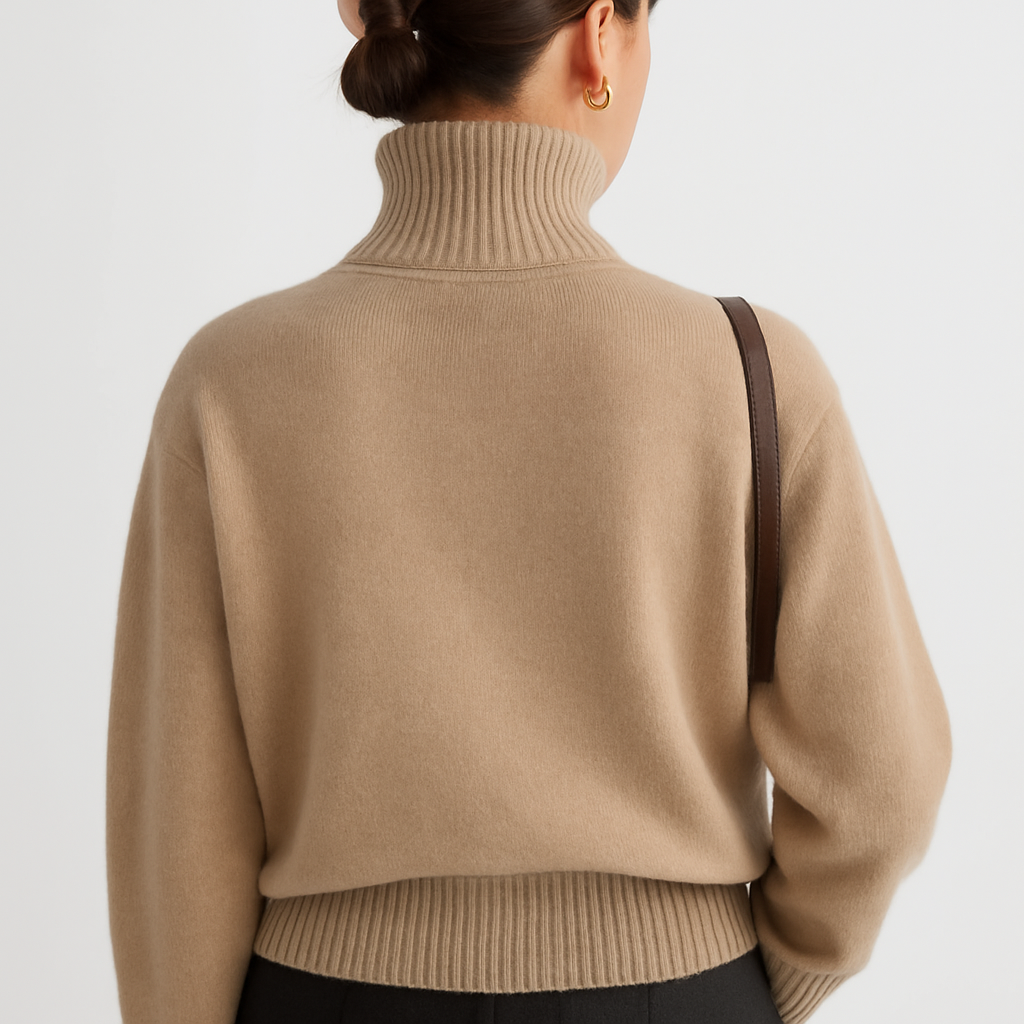 Amelia - Women's Cashmere Turtleneck Sweater - Soft, Warm & Elegant Knitwear