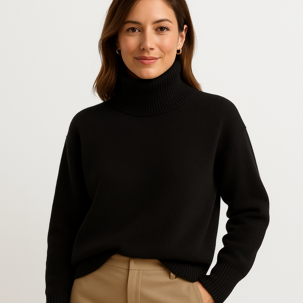 Amelia - Women's Cashmere Turtleneck Sweater - Soft, Warm & Elegant Knitwear