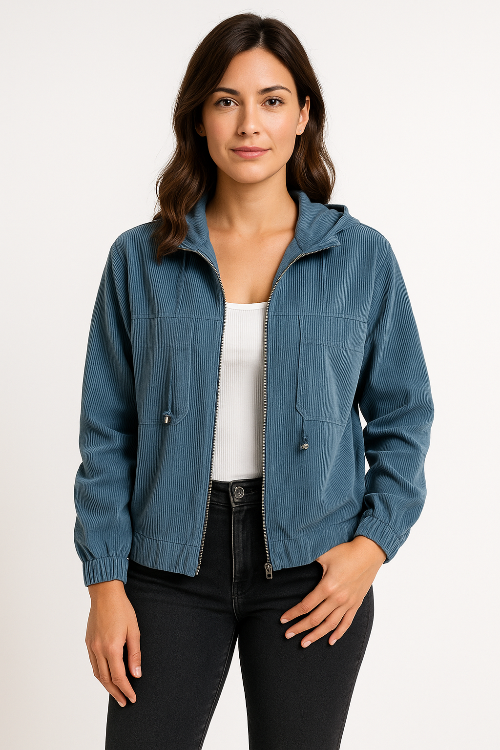 Amy - Women's Corduroy Jacket – Soft Cord Fabric, Relaxed Fit for Everyday Style