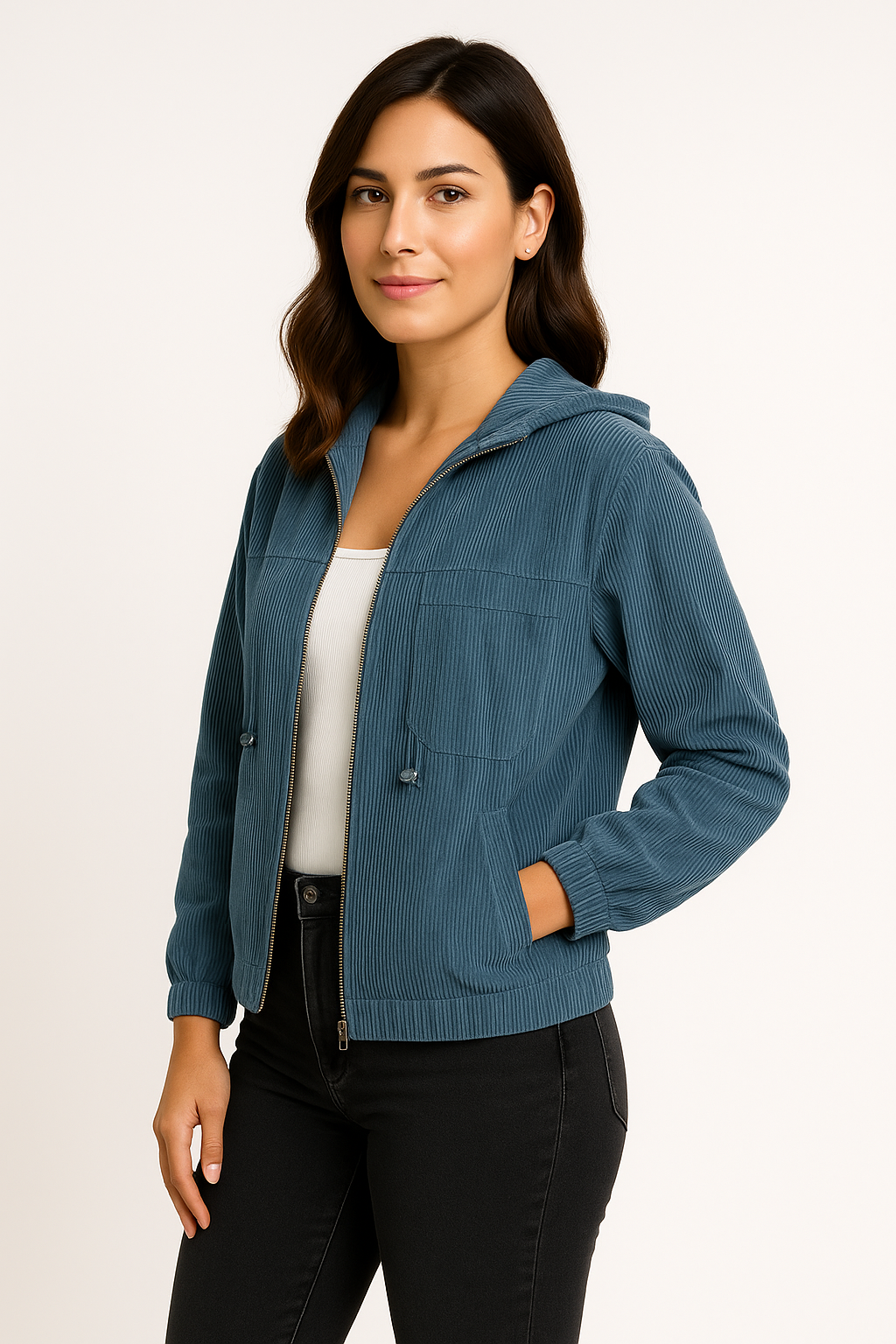 Amy - Women's Corduroy Jacket – Soft Cord Fabric, Relaxed Fit for Everyday Style