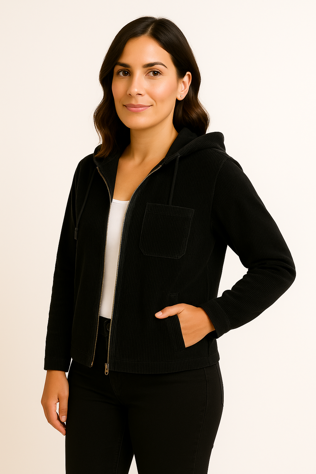 Amy - Women's Corduroy Jacket – Soft Cord Fabric, Relaxed Fit for Everyday Style