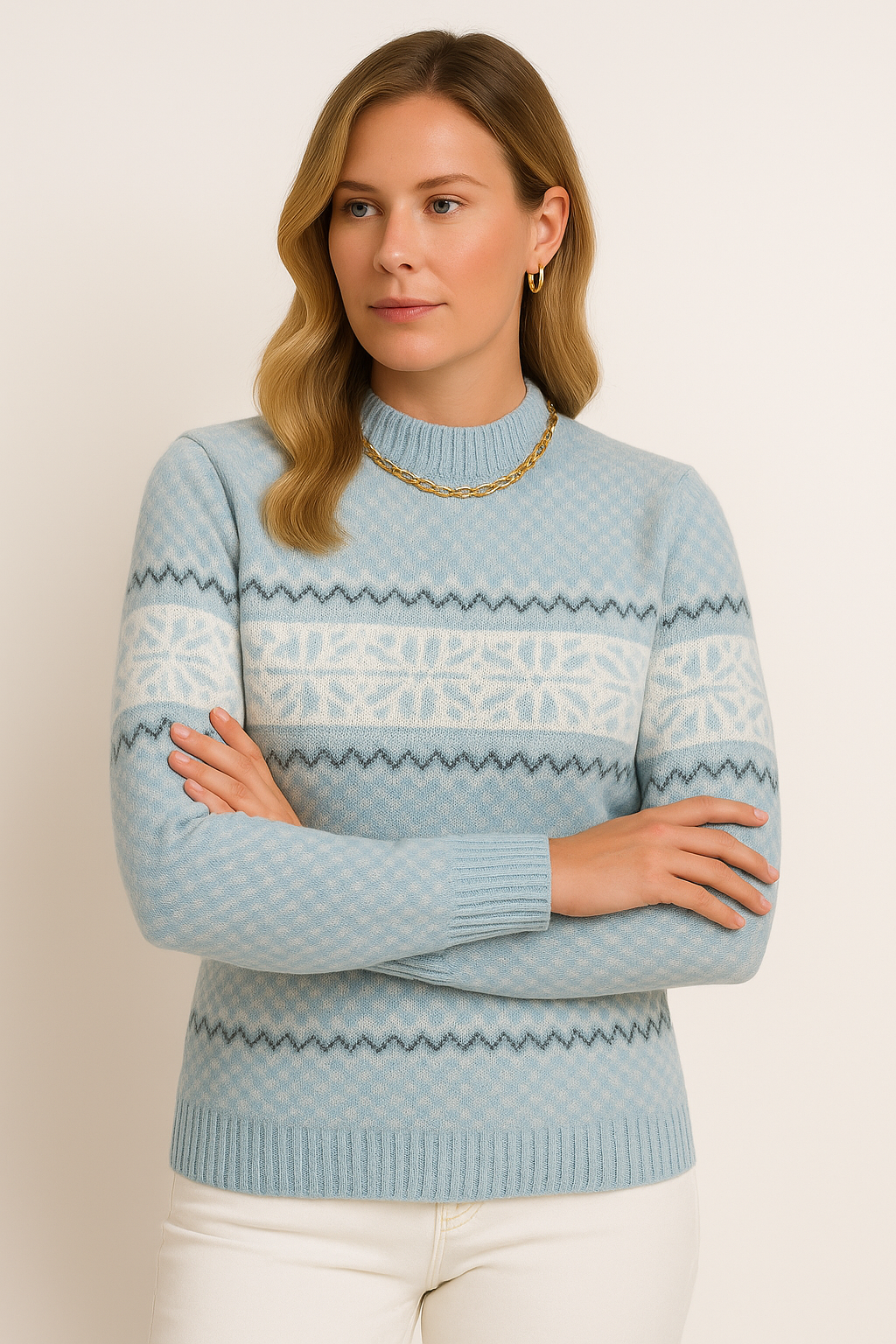 Chloe - Comfortable Women's Knit Sweater - Soft Fabric, Relaxed Fit & Versatile Style