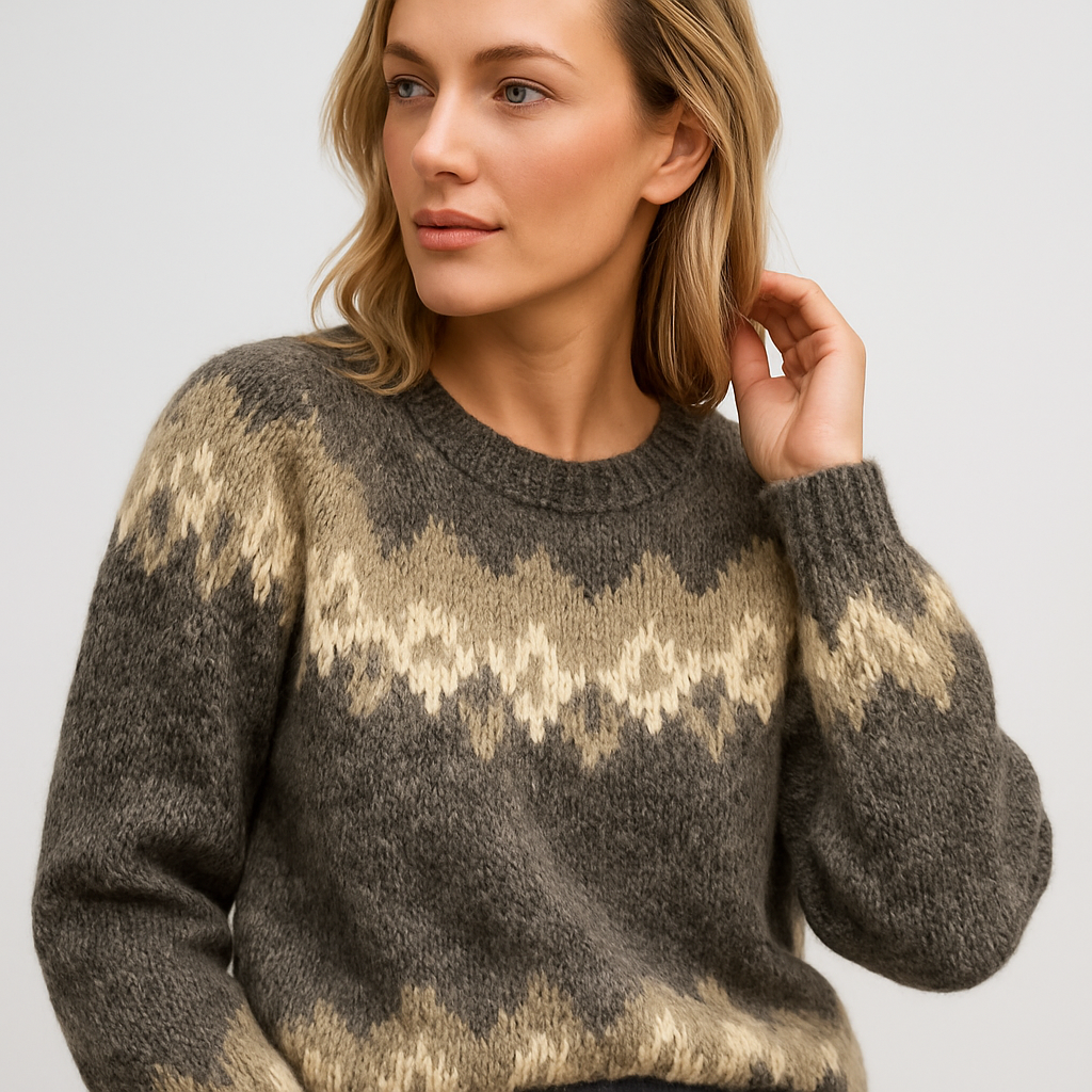 Eulalie - Cozy Warm Knitted Sweater with Elegant Design and Flattering Fit