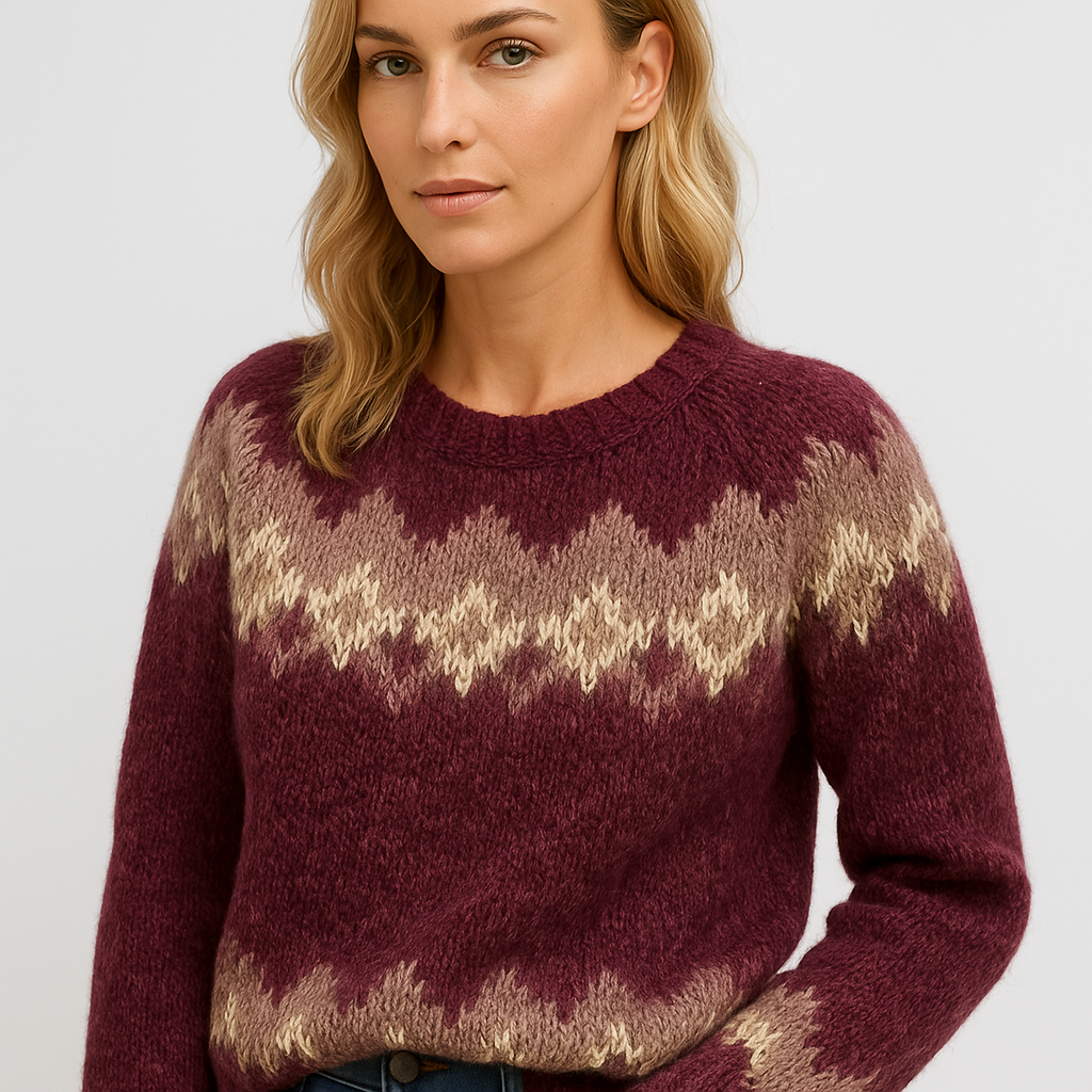 Eulalie - Cozy Warm Knitted Sweater with Elegant Design and Flattering Fit