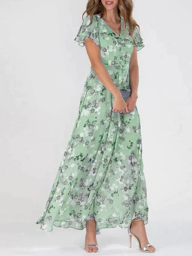 Elegant Floral Dress for Women - Graceful & Versatile Style