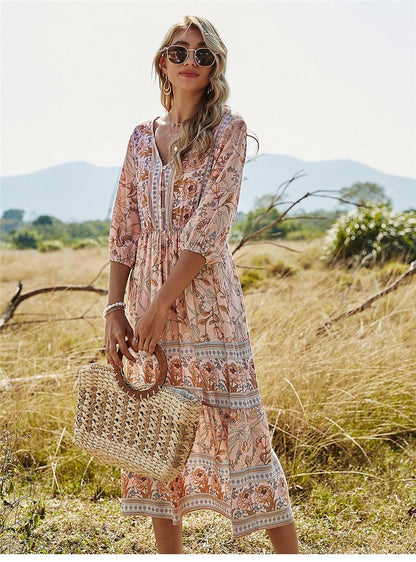 Bonnie | Bohemian Summer Dress – Embrace the Beauty of Boho-Chic