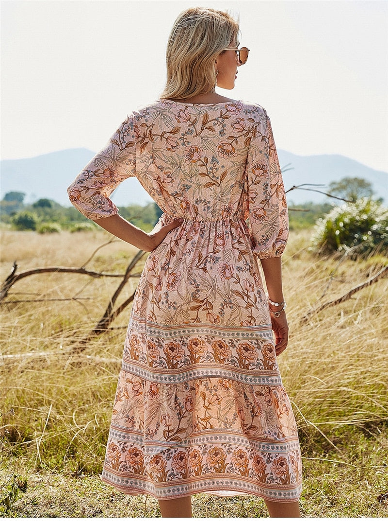 Bonnie | Bohemian Summer Dress – Embrace the Beauty of Boho-Chic