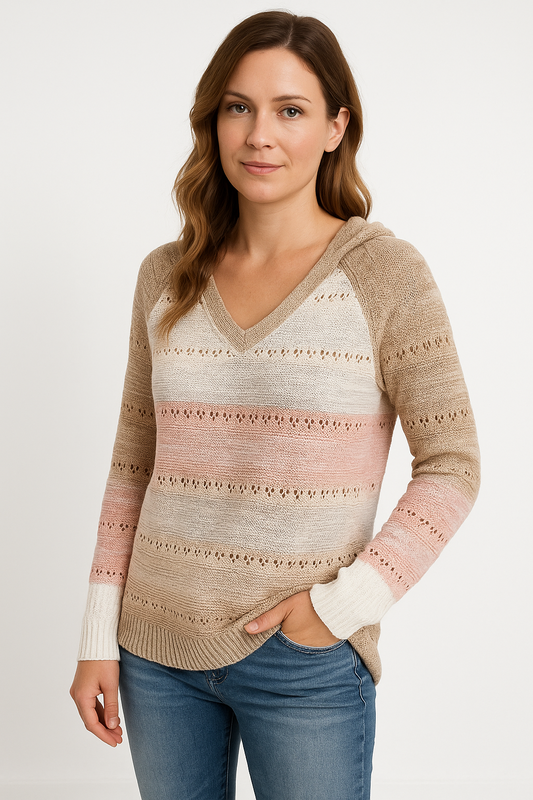 Aliaze | Women's V-Neck Sweater – Soft, Versatile Knit for Everyday Comfort