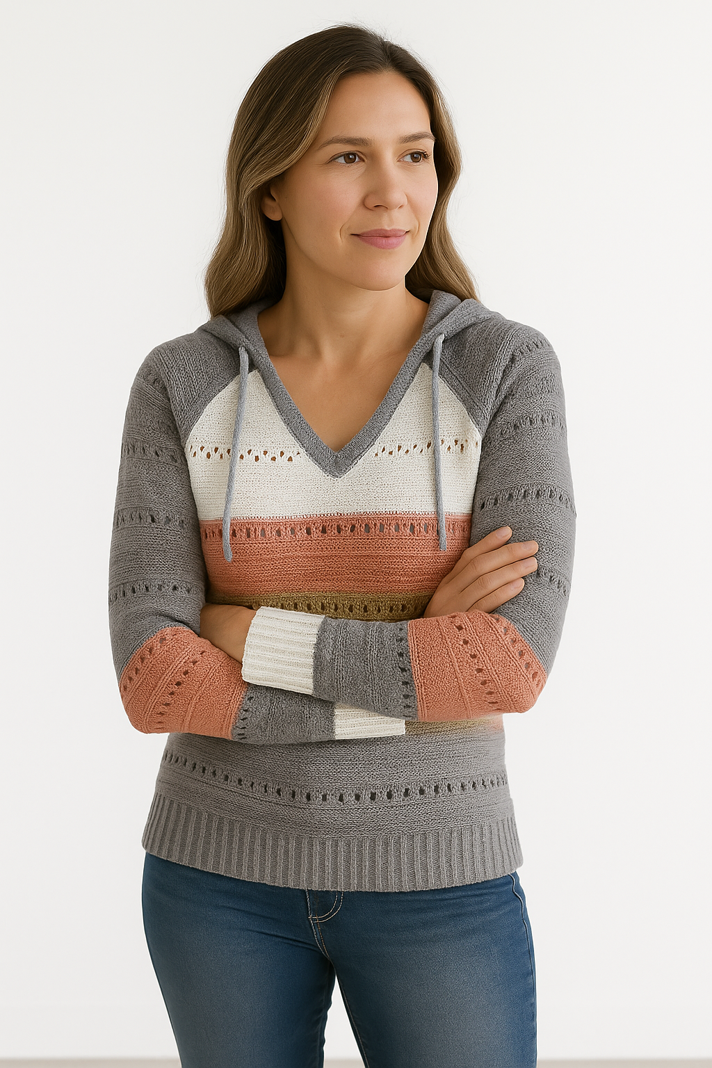 Aliaze | Women's V-Neck Sweater – Soft, Versatile Knit for Everyday Comfort