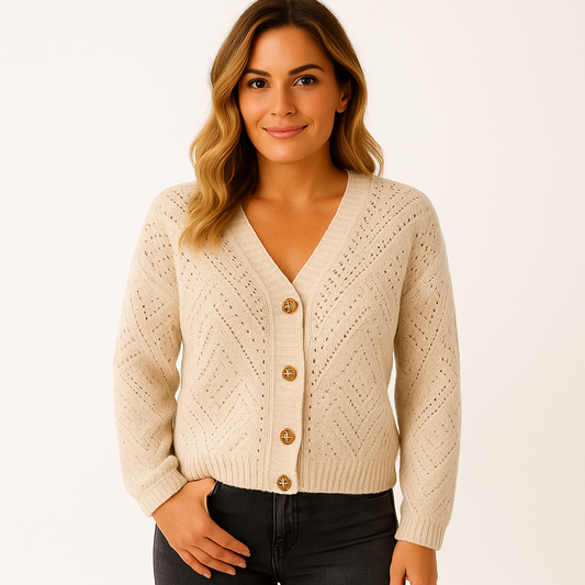 Ava - Women’s Elegant Cardigan - Soft Fabric, Relaxed Fit & Timeless Style for Any Occasion