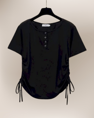 Beryl | Oversized Fashion T-Shirt with Adjustable Drawstring