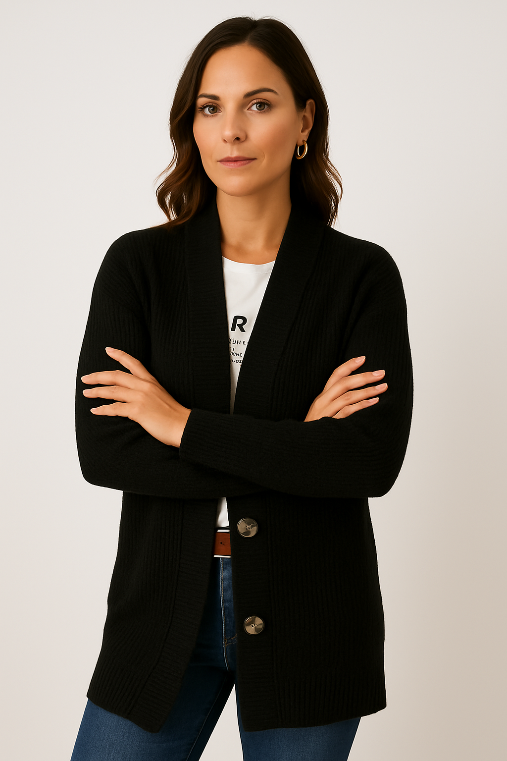 Charlotte - Women’s Elegant Long Cardigan - Soft Fabric, Flattering Fit & Timeless Style