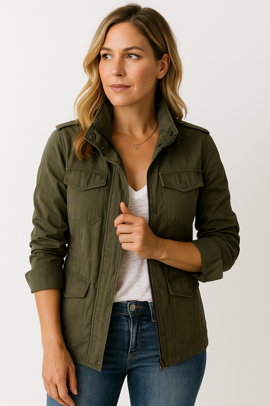 Diana | Women's Military Jacket – Versatile, Lightweight Layer for Everyday Wear