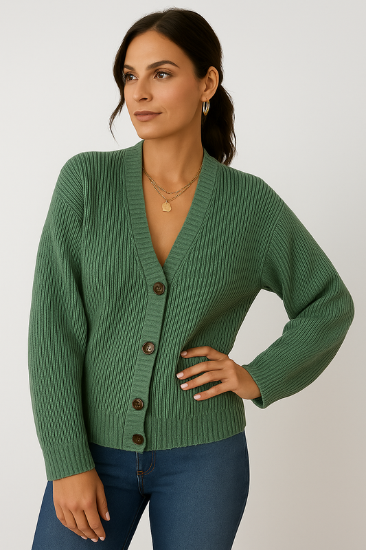 Emma - Elegant Warm Autumn Cardigan for Women - Soft Knit, Relaxed Fit & Versatile Style