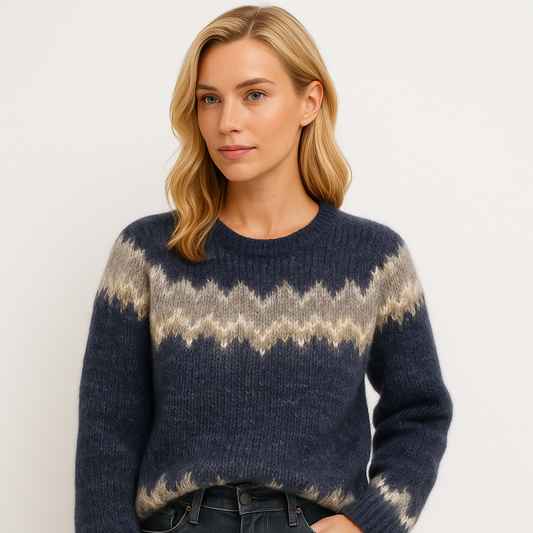 Eulalie - Cozy Warm Knitted Sweater with Elegant Design and Flattering Fit