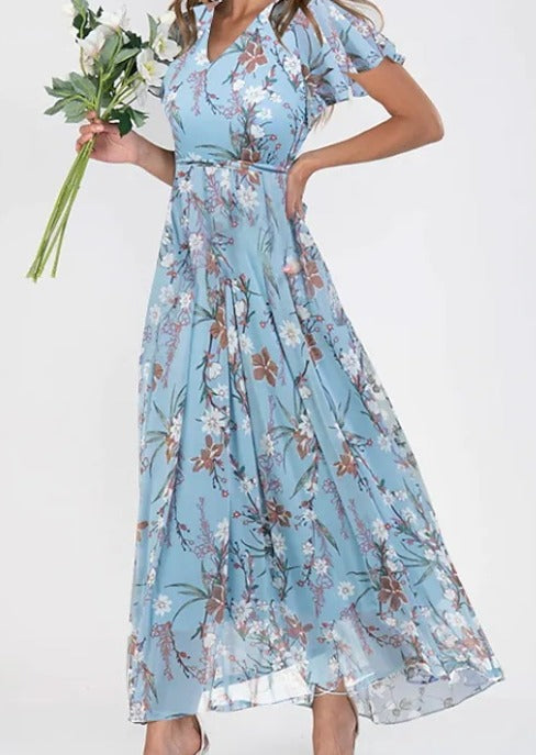 Elegant Floral Dress for Women - Graceful & Versatile Style