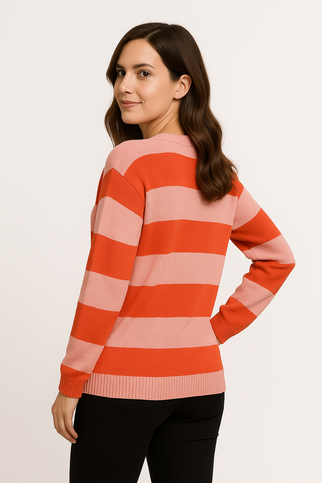 Giulietta | Women's Casual Striped Knit Sweater – Soft Fabric and Timeless Design