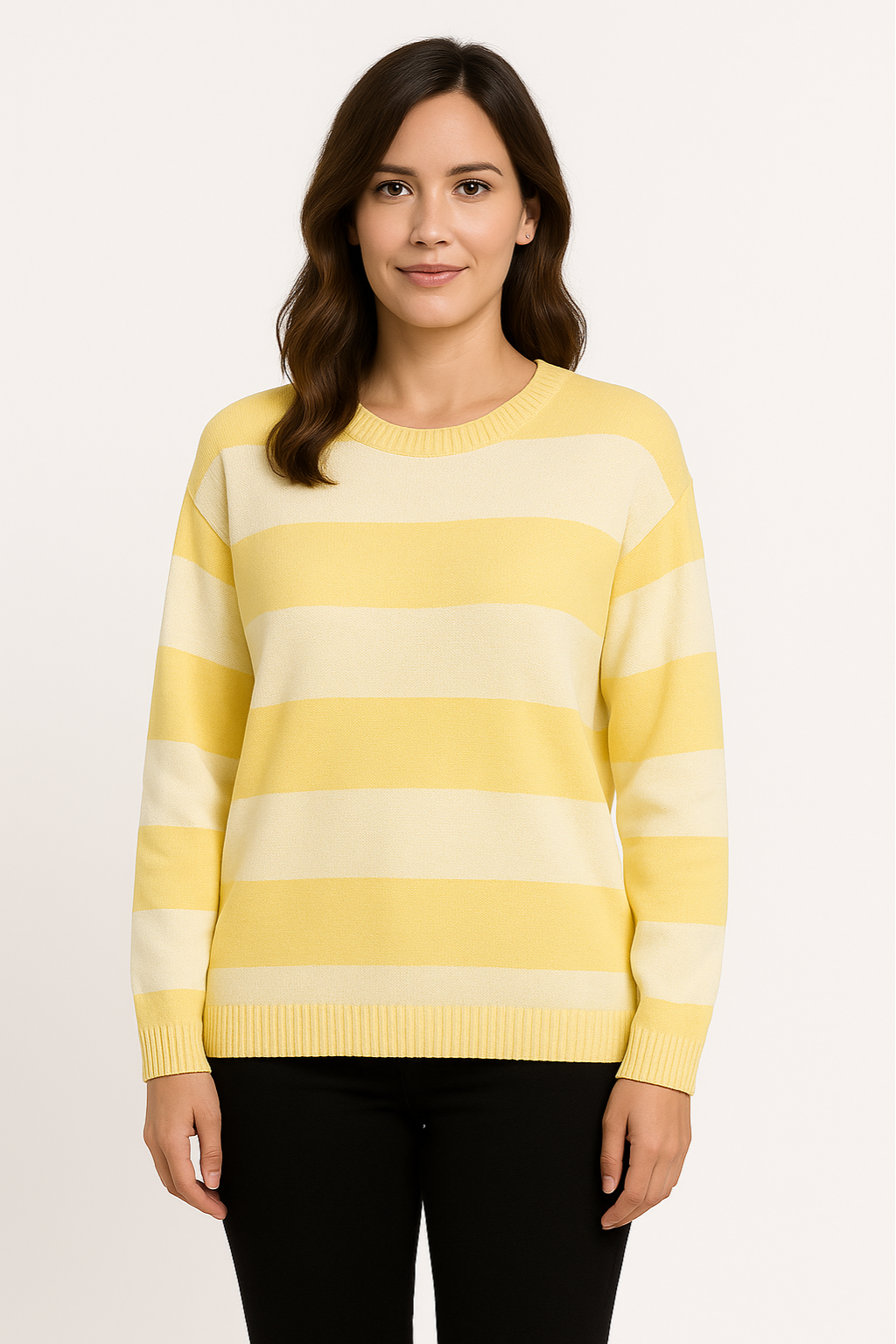 Giulietta | Women's Casual Striped Knit Sweater – Soft Fabric and Timeless Design