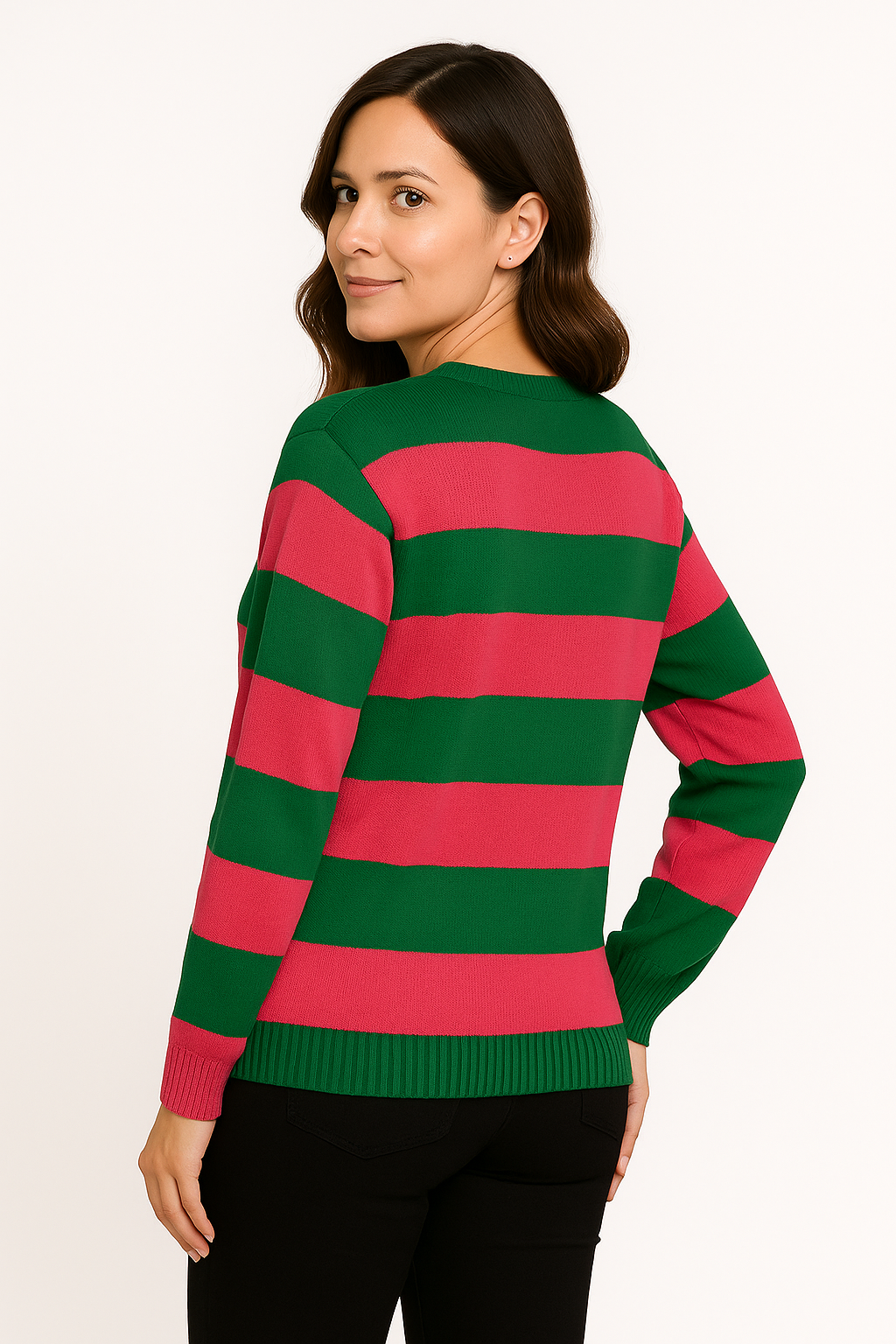 Giulietta | Women's Casual Striped Knit Sweater – Soft Fabric and Timeless Design
