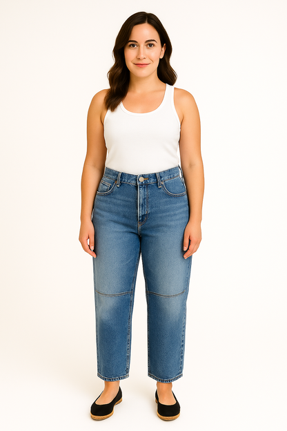 Lucy - Relaxed Wide-Leg Women's Jeans – High-Rise, Flattering Fit, Soft Denim for Everyday Comfort