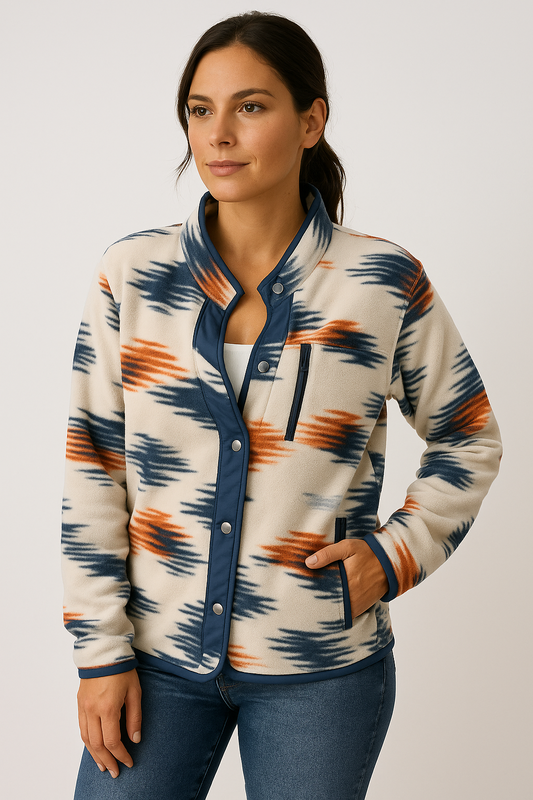 Vera - Trendy Button-Up Coat for Women - Mid-Length, Tailored Fit & Versatile Style