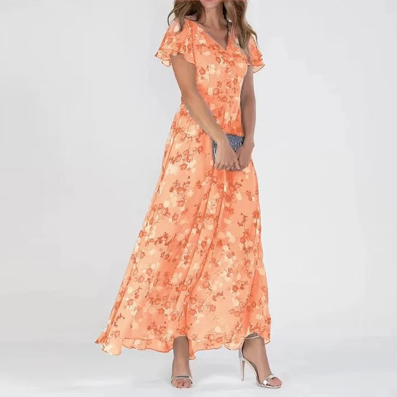 Elegant Floral Dress for Women - Graceful & Versatile Style