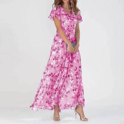 Elegant Floral Dress for Women - Graceful & Versatile Style