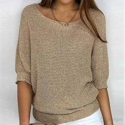 Tiffany | Casual Knitted Sweater – Soft and Stylish